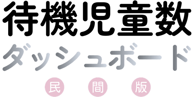 待機児童数ダッシュボード